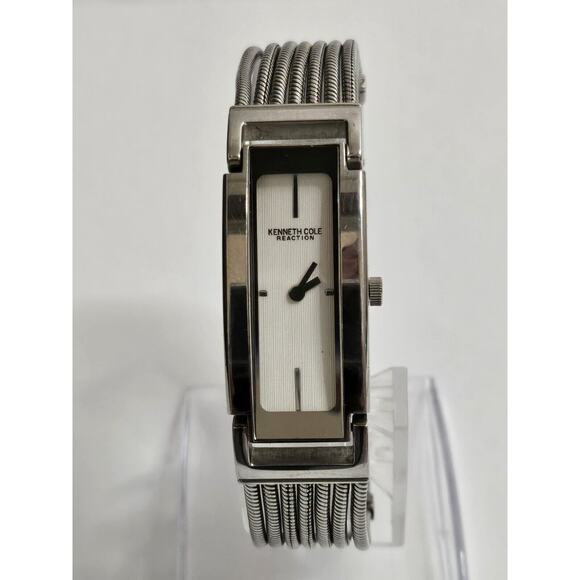 Unique Ladies Kenneth Cole KC4615 Rectangular Quartz Watch New Battery Free Ship main image 5